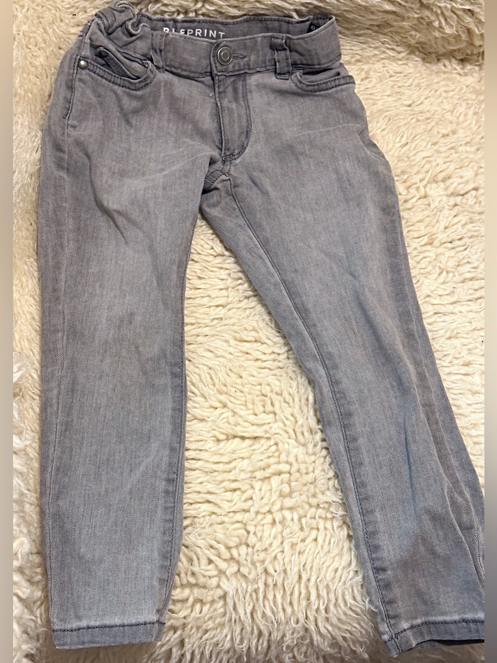Kids' Gray Slim-Fit Jeans